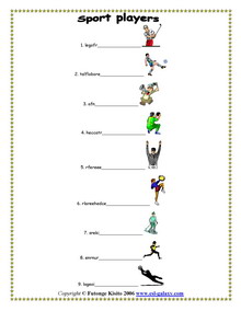 esl english vocabulary printable worksheets sports olympic games